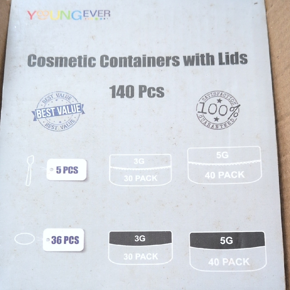 Youngever Cosmetic Sample Containers